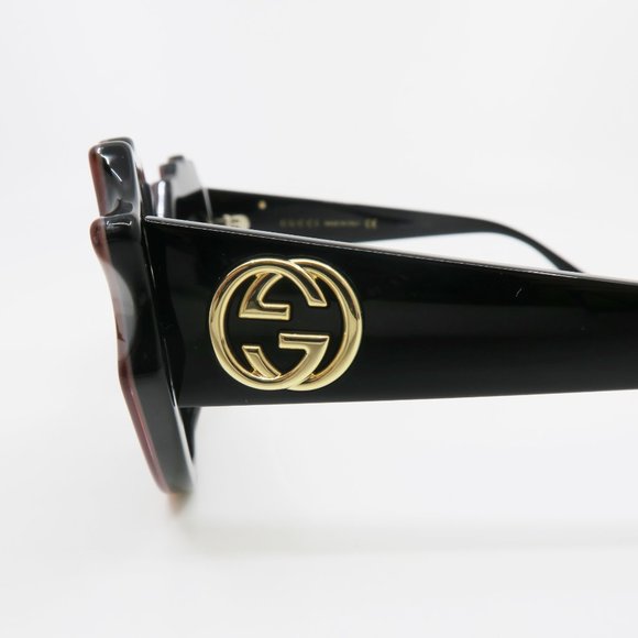 Gucci GG0781S 001 52mm Orange/Black/Grey Cat Eye main image 7